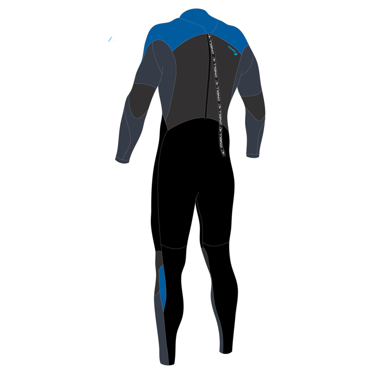 O'Neill Youth Epic 5/4mm Back Zip Winter Wetsuit 2026 - Black / Slate / Bali Blue