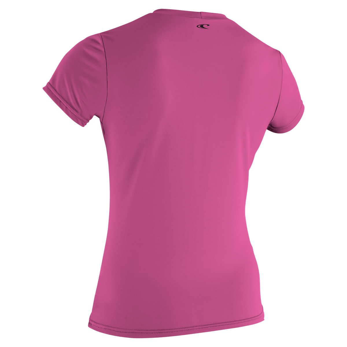 O'Neill Basic Skins Womens Short Sleeve SAMPLE Slim Sun Shirt - Fox Pink