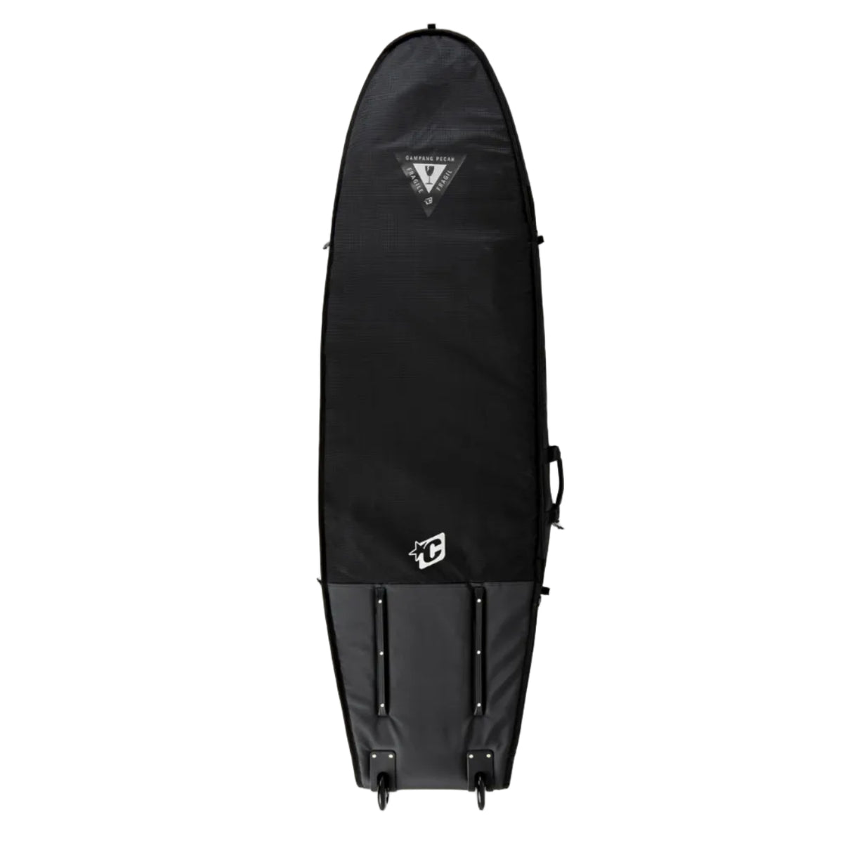 Creatures Of Leisure Funboard Wheely DT2.0 Board Bag - Black Silver