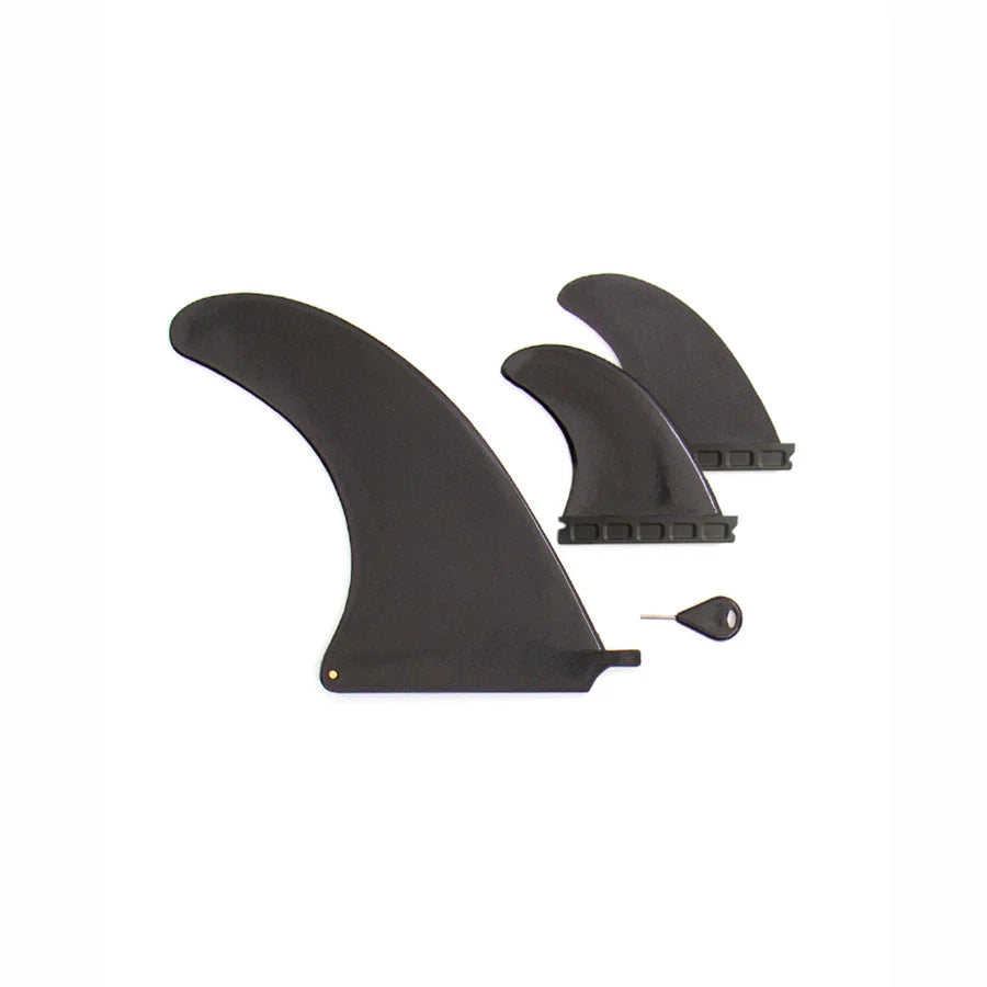 Ocean and Earth Happy Hour 8ft0 Epoxy Soft Surfboard - Violet - Fins