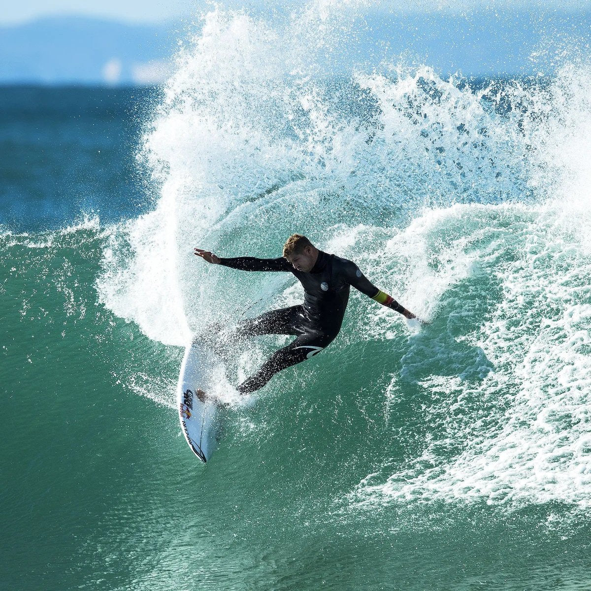 FCS II Mick Fanning PC Grom Tri Fins - Black/White