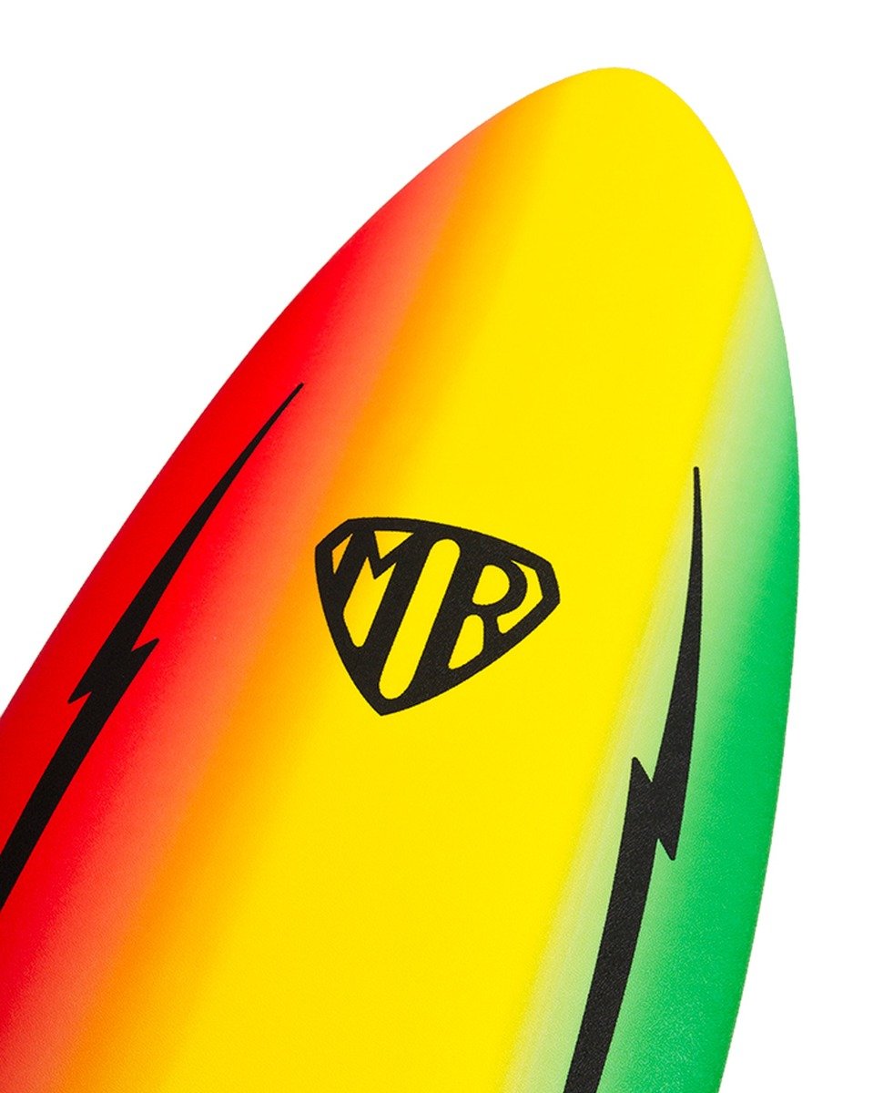 Ocean & Earth 6ft Mr Ezi Rider Twin Fin Foam Surfboard - Rasta