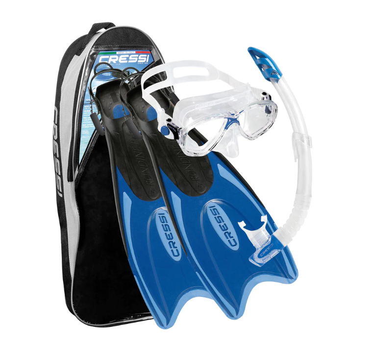 Cressi Palau Marea Snorkel Bag Set - Blue/Azure