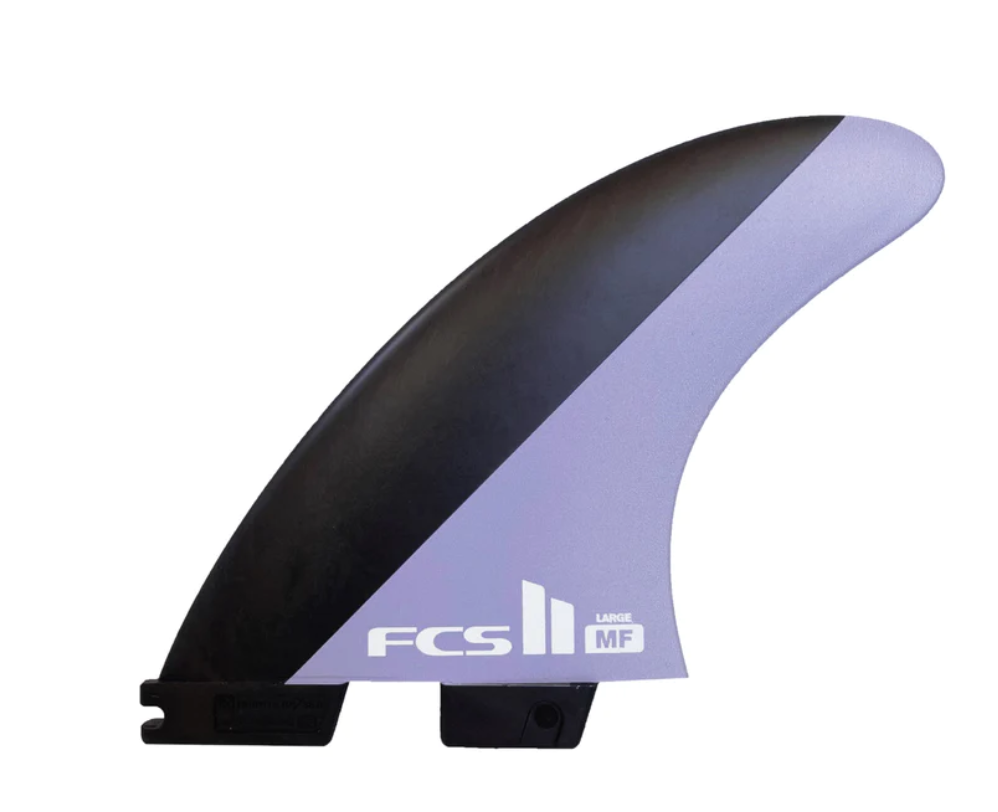 FCS II MF PC Tri Fin Set Medium Fins - Charcoal/Lavender