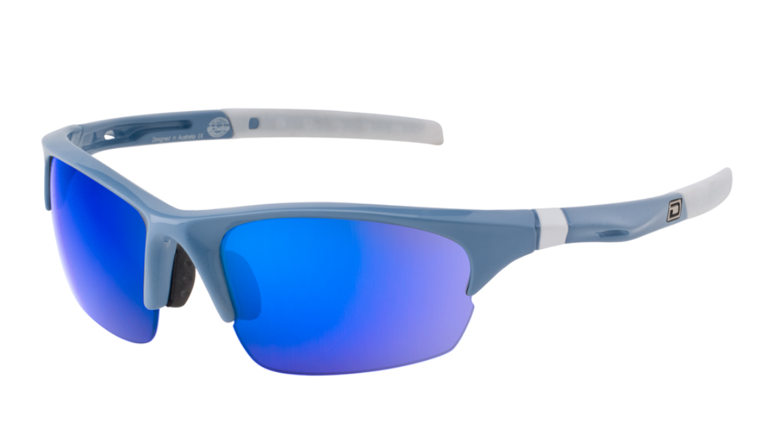 Dirty Dog Sport Ecco Polarised Sunglasses - Powder Blue White/Grey/Blue Fusion
