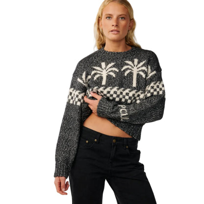 Rip Curl Womens Bossa Nova Neps Crew Jumper - Washed Black