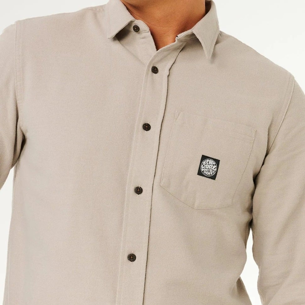 Rip Curl Premium Surf L/S Shirt - Stone
