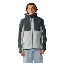 Rip Curl Mens Search Series Panelled Zip Thru Hoodie - Charcoal Grey