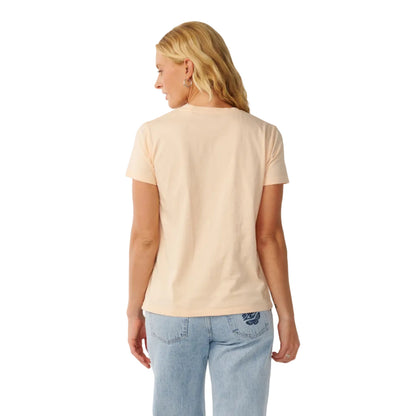 Rip Curl Womens Party Wave Standard Tee - Light Apricot