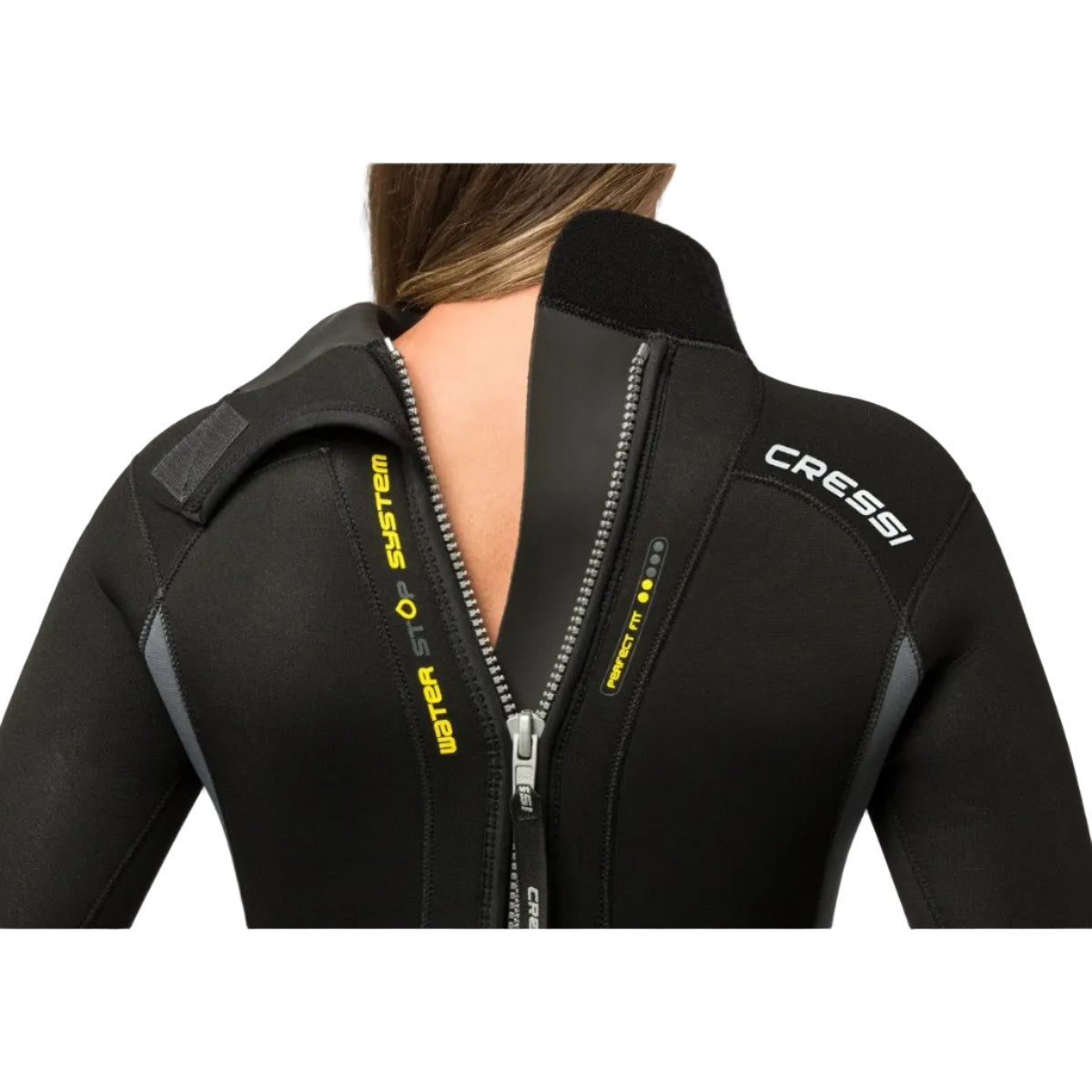 Cressi Fast Lady Monopiece 5mm Dive Wetsuit - Back