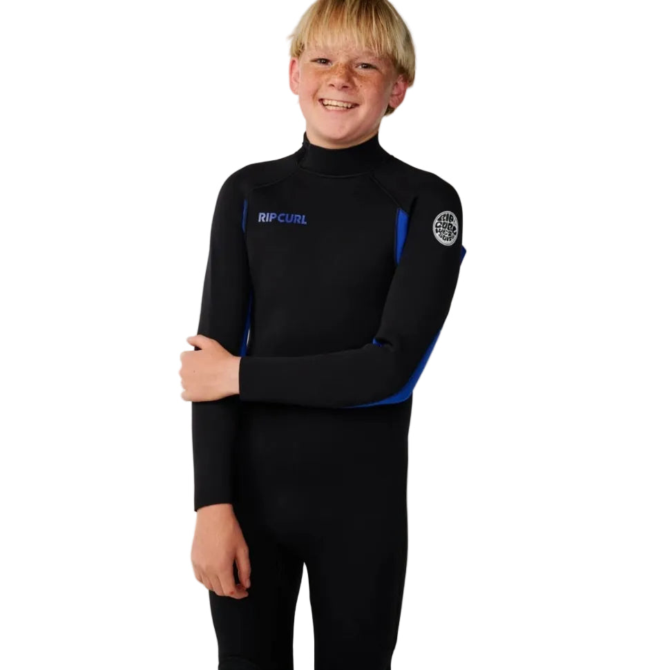 Rip Curl Kids Trad Back Zip 4/3mm Wetsuit in Blue