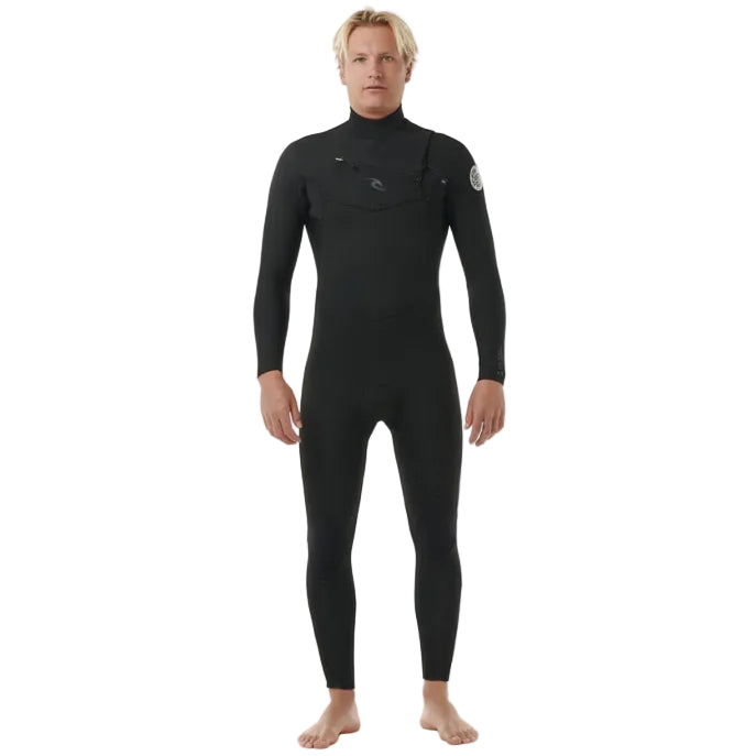 Rip Curl Dawn Patrol Performance Chest Zip 4/3mm Wetsuit 2025 - Black