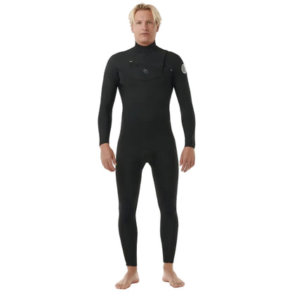Rip Curl Dawn Patrol Performance Chest Zip 4/3mm Wetsuit 2025 - Black
