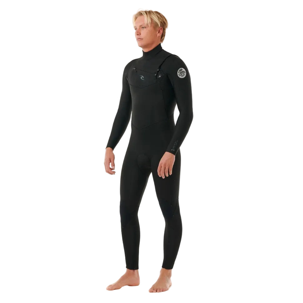 Rip Curl Dawn Patrol Performance Chest Zip 4/3mm Wetsuit 2025 - Black