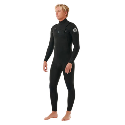 Rip Curl Dawn Patrol Performance Chest Zip 4/3mm Wetsuit 2025 - Black