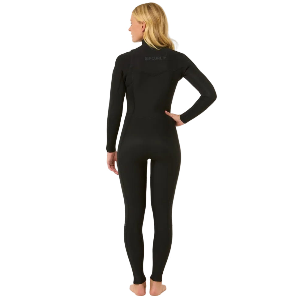 Rip Curl Womens Dawn Patrol Chest Zip 5/3mm Winter Wetsuit in Black