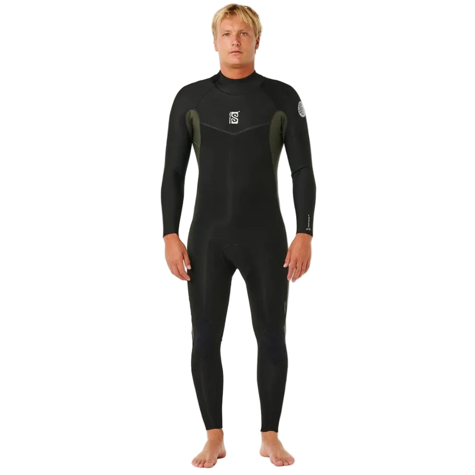 Rip Curl Dawn Patrol Back Zip 3/2mm Summer Wetsuit in Deep Cactus