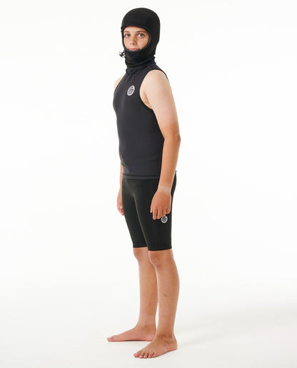 Rip Curl Kids Flashbomb Polypro Hooded Vest - Black