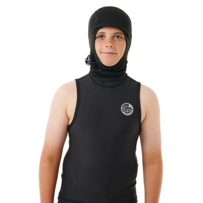 Rip Curl Kids Flashbomb Polypro Hooded Vest - Black