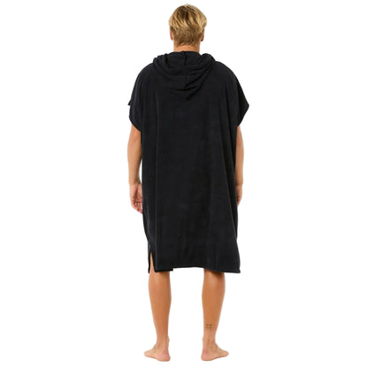 Rip Curl Brand Hooded Towel Men's Changing Robe - Black/Grey