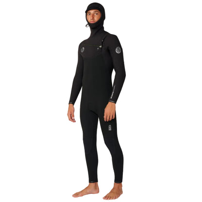 Rip Curl Mens Elasto Hooded 5/4mm Winter Wetsuit 2026 - Black