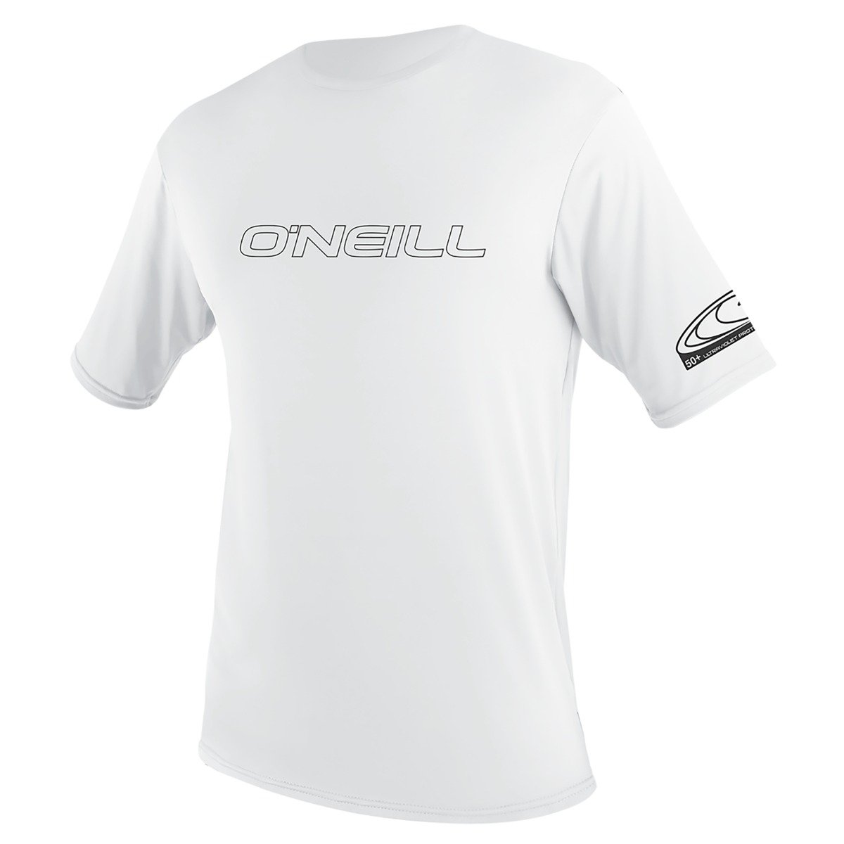 O'Neill Youth Basic Skins Short Sleeve Sun Shirt  2021 - White - Front