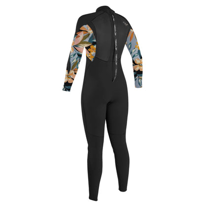 O'Neill Epic 3/2mm Women's Back Zip Wetsuit - Black/Demiflor