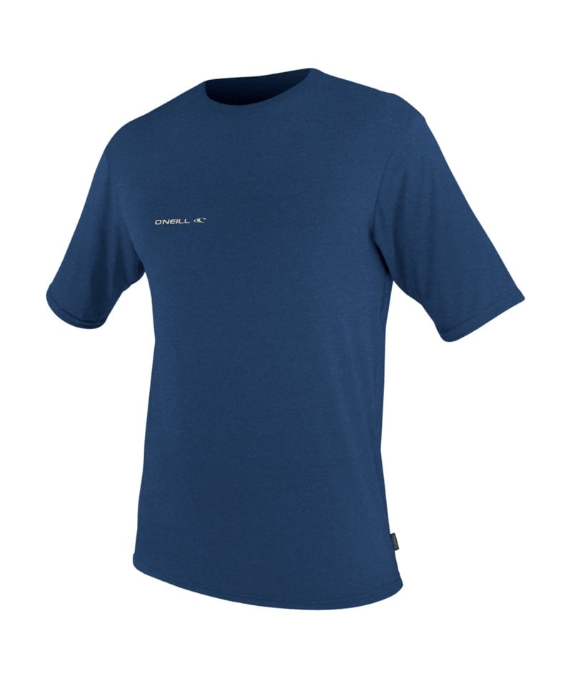 O'Neill Trvlr Hybrid Short-Sleeved Sun Shirt in Deep Sea