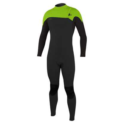 O'Neill Hyperfreak Comp 4/3mm Zipless Wetsuit SAMPLE - Tempered Steel / Dayglo