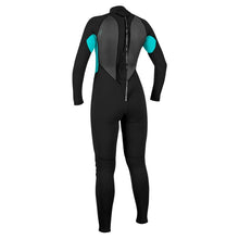 O'Neill Womens Reactor-2 3/2mm Back Zip Summer Wetsuit 2026 - Black / Light Aqua