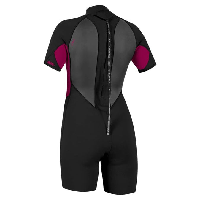 O'Neill Womens Reactor-2 3/2mm Back Zip SAMPLE Shorty 2026 - Black / Punk Pink