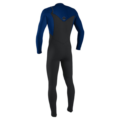 O'Neill Hyperfreak 5/4+mm Chest Zip Winter Wetsuit SAMPLE - Tempered Steel / Twilight Blue