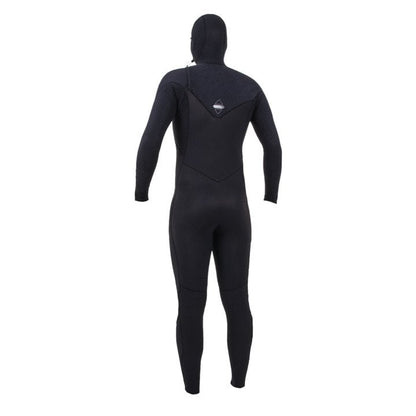 O'Neill Hyperfreak 4/3+mm Men's Hooded Chest Zip Wetsuit 2026 - Black