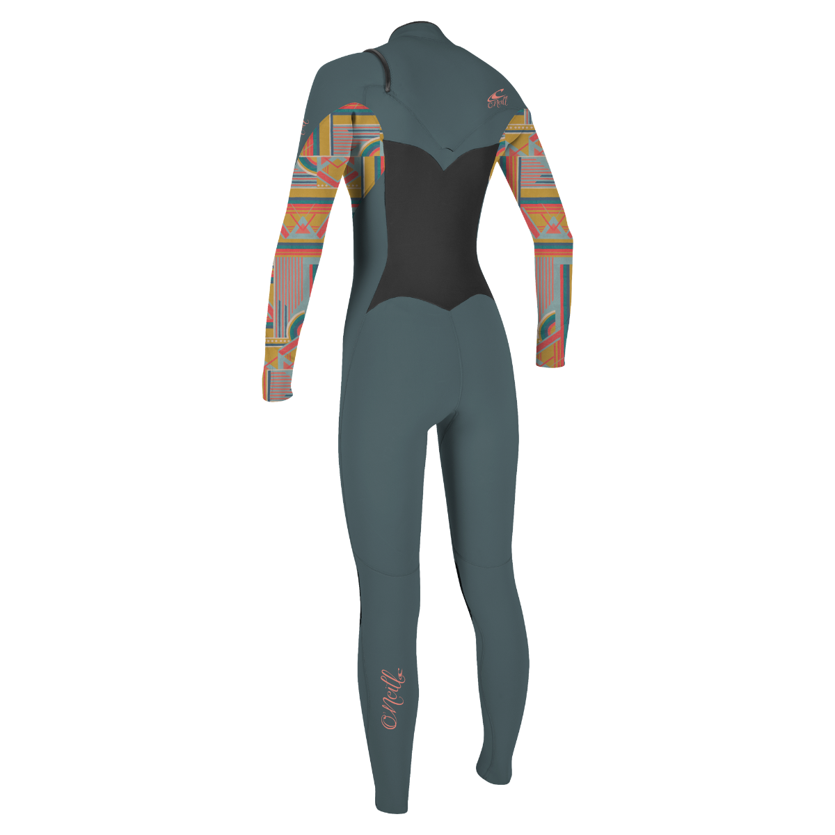 O'Neill Epic 3/2mm Chest Zip Women's Wetsuit - Shade/Arta Geo