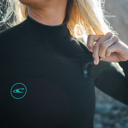 O'Neill Ninja 4/3mm Women's Chest Zip Wetsuit - Black