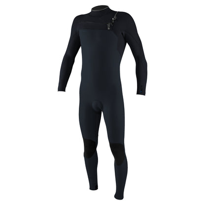 O'Neill Hyperfreak Wind 4/3+mm Chest Zip Wetsuit SAMPLE - Carbon / Dark Slate