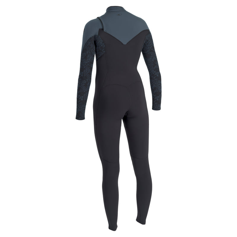 O'Neill Epic 3/2mm Women's Chest Zip Summer SAMPLE Wetsuit 2026 - Tempered Steel / Shaded Island Sky / Shade