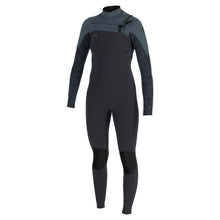 O'Neill Womens Epic 4/3mm Chest Zip Wetsuit in Tempered Steel / Shaded Island Sky / Shade