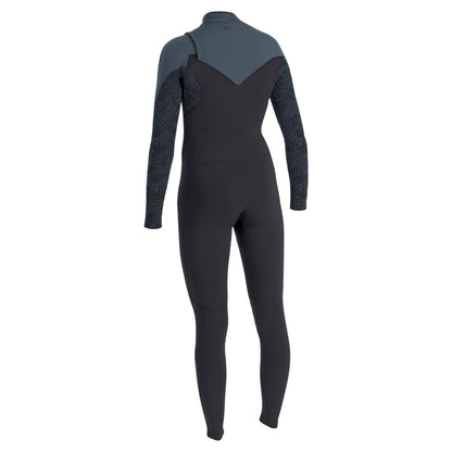 O'Neill Womens Epic 4/3mm Chest Zip Wetsuit 2026 - Tempered Steel / Shaded Island Sky / Shade