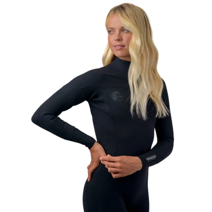 O'Neill Womens O'Riginal RG8 4/3mm Chest Zip Wetsuit 2026 - Black