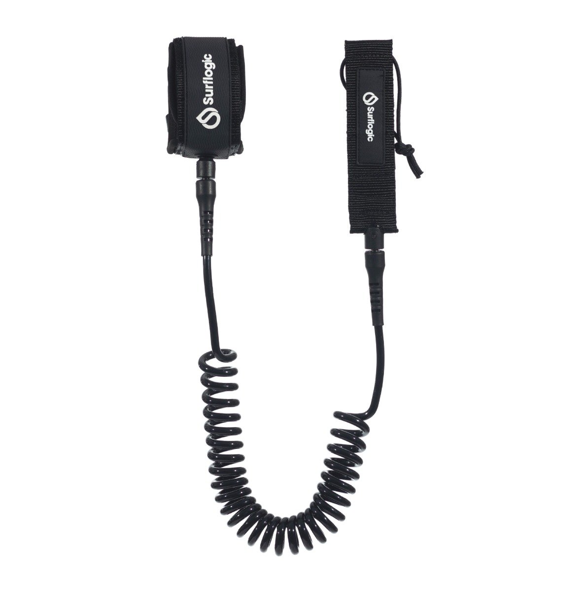Surflogic SUP 10ft Coil Leash - Black