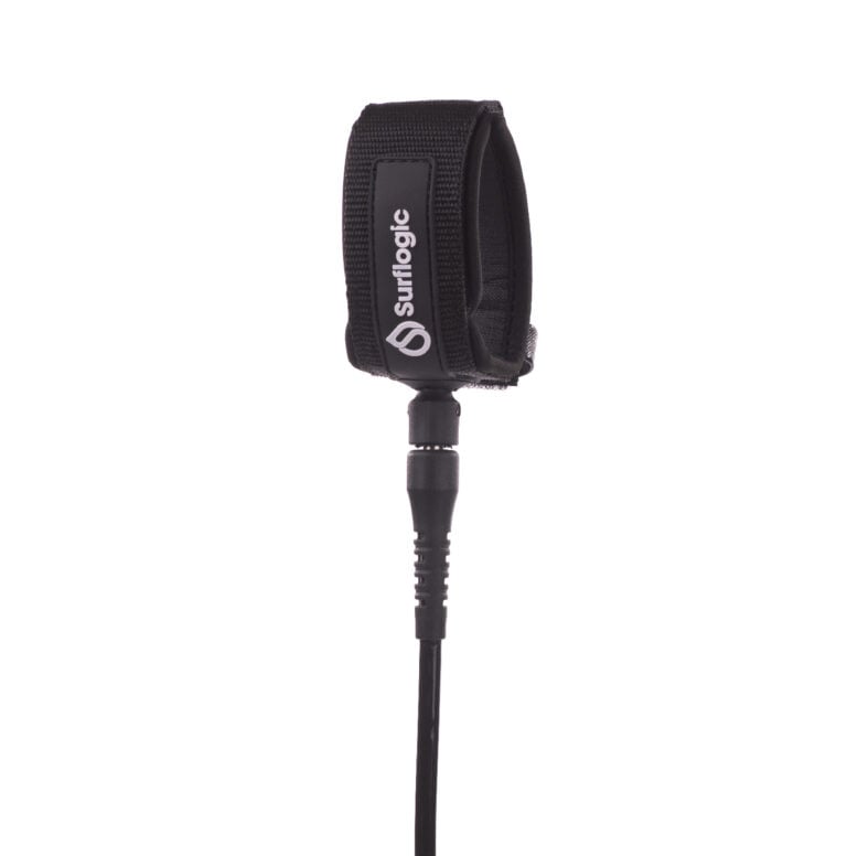 Surflogic 9ft Lonboard Knee Leash - Black - Front