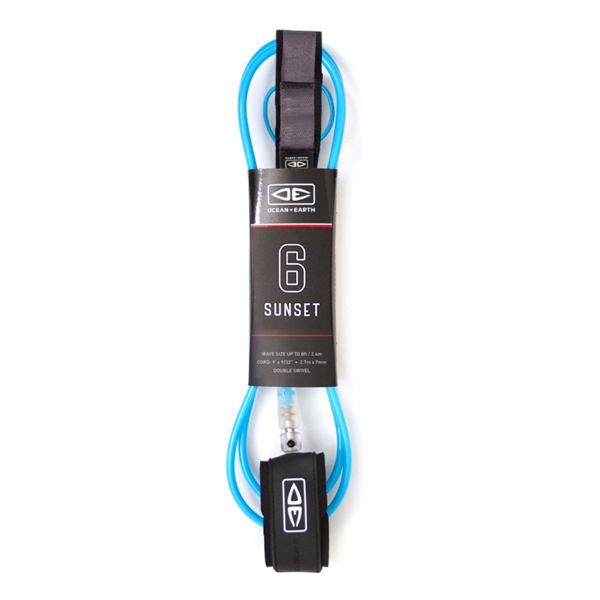 Ocean & Earth 6ft Sunset Surfboard Leash - Blue