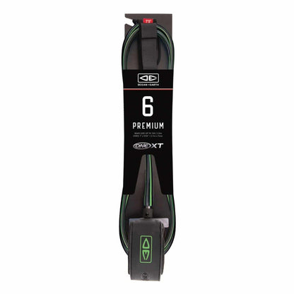 Ocean & Earth 6ft One-XT Premium Surf Leash 2021 - Lime