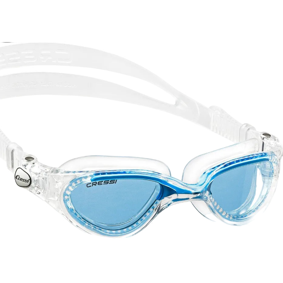 Cressi Flash Clear Blue Azure Swimming Googles 2021 - One Size - Front