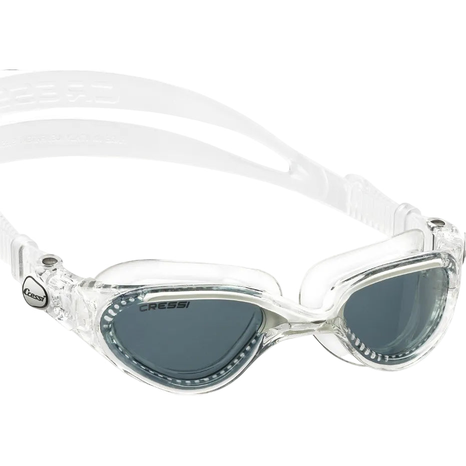 Cressi  Flash Clear White Tinted Swimming Goggles 2021 - One Size - Front