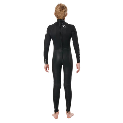 Rip Curl Freelite 4/3mm Back Zip Kids Wetsuit - Black