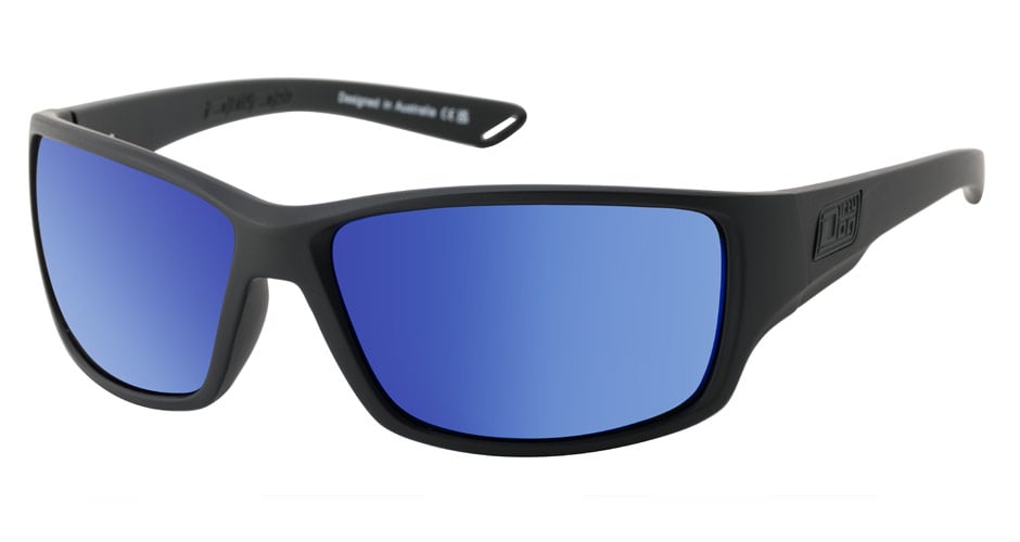 Dirty Dog Virtual Polarised Sunglasses - Black/Blue