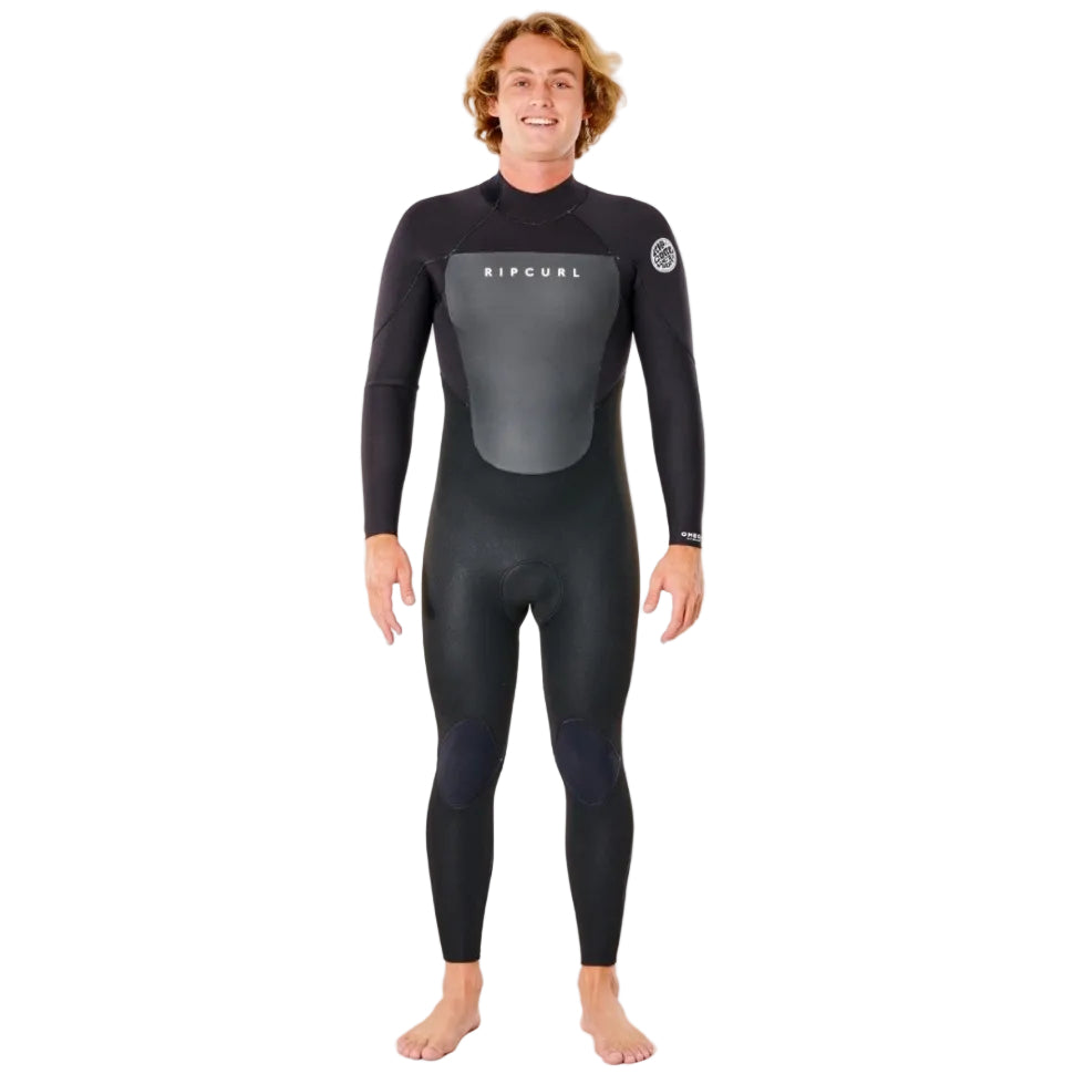 Rip Curl Omega 5/3mm Back Zip Mens Wetsuit - Black - Front