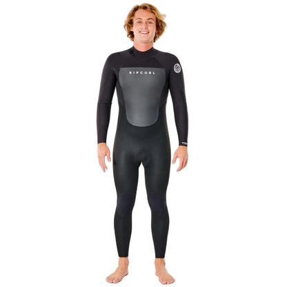 Rip Curl Omega 5/3mm Back Zip Mens Wetsuit - Black - Front